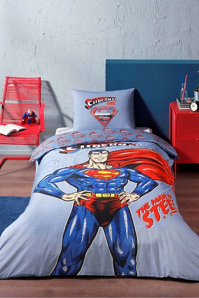 Bed cover superman clearance