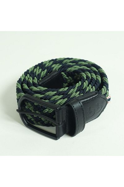 babbelt Elastic Knit Men's Belt Khaki-Dark Blue