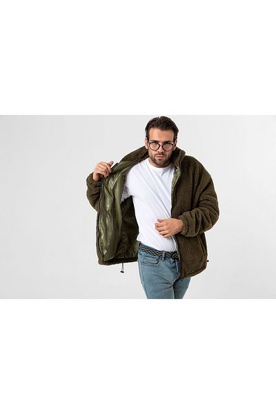 babbelt Elastic Knit Men's Belt Khaki-Dark Blue