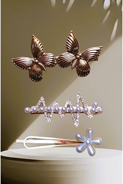 MONİCATİME Stilski set kopči sa klipom (dugotrajna metalna kutija)