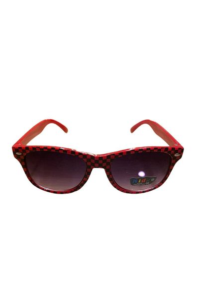 Kids Boy's Sunglasses Checkered Patterned Uv 400 Ultraviolet