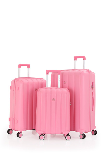 MÇS %100 Polipropilen 3'lü Valiz Seti Büyük + Orta + Kabin Boy CAN305-S