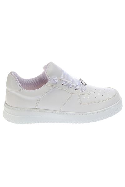 Ayakkabı Tutkusu Stilo ® Pantofi de damă cu talpă joasă din satin alb Dream Light Talpă