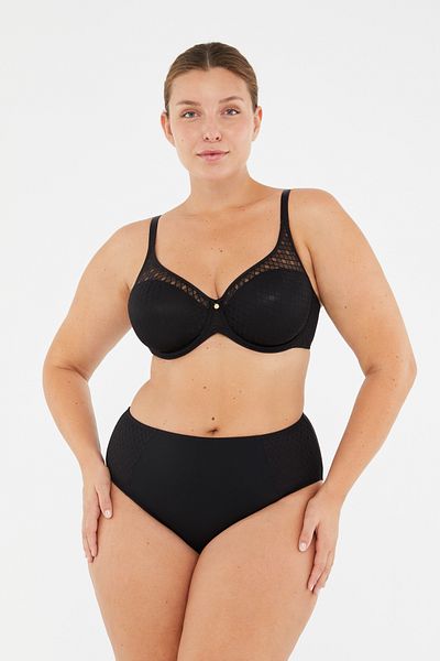 Dagi Schwarze Lily Slip-Höschen mit hoher Taille