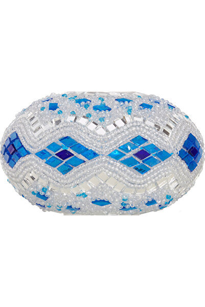 Demmex Otantik Mozaik Avize Aplik Lambader Cam 18 cm Sadece Cam