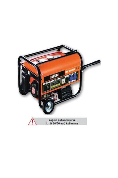 Attlas Mp3600e Benzinli Monofaze Jeneratör Marşlı 3,1 Kva