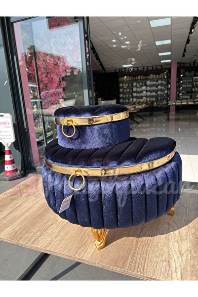 PONCİKPAZAR 2li gelin sandığı seti çizgili