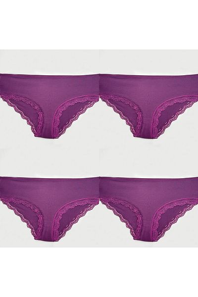 Clara Butik سراويل داخلية نسائية مكونة من 4 قطع دانيلي عالية الخصر (ناعمة للغاية ومرنة)