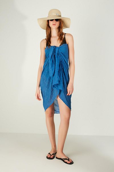 Axesoire 13479 Σάλι Indigo Pareo