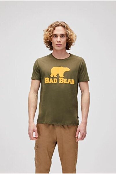 Bad Bear تي شيرت رجالي كاكي خردل تي شيرت