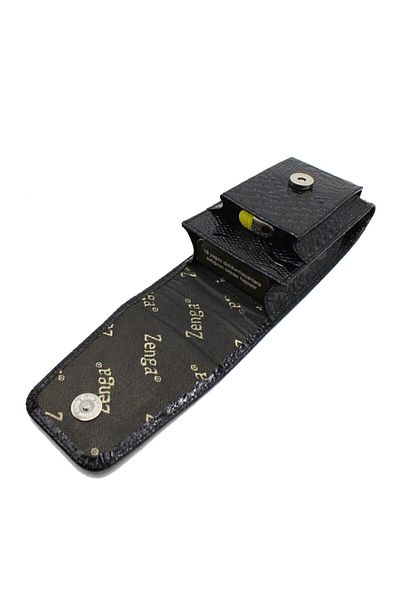 Zenga 903_p 100% Genuine Leather Cigarette Holder Black
