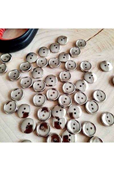 canan dizayn Metalize Simit Düğme 12 Mm.(30 ADET)
