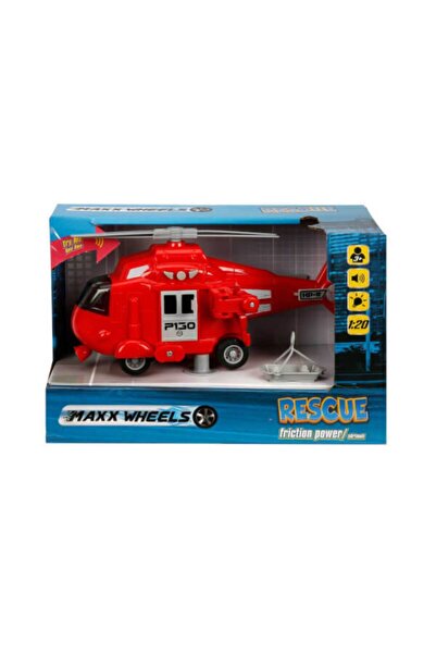 Sunman Oyuncak 1:20 Maxx Wheels Sesli Ve Işıklı Kurtarma Helikopteri S0100232...