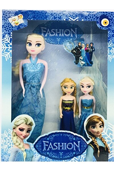 SUDEN Frozen Elsa Anna Bebek Oyuncak Set 3lü Çocuk Eğitici Oyuncaklar