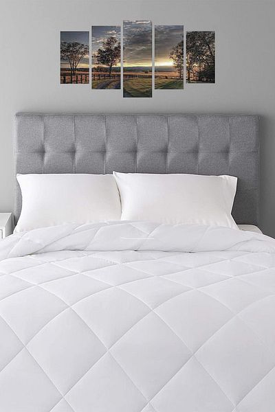 NANOSOFT White Double 195x215 Quilt