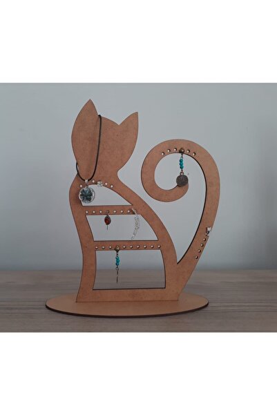 tsddekorasyon Tsd Διακοσμητική Βάση για Σκουλαρίκια Κοσμήματος με Γάτα