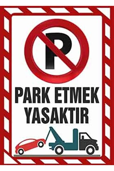 Vice Park Etmek Yasaktır Pvc Laminasyon Levha (30X42 CM)