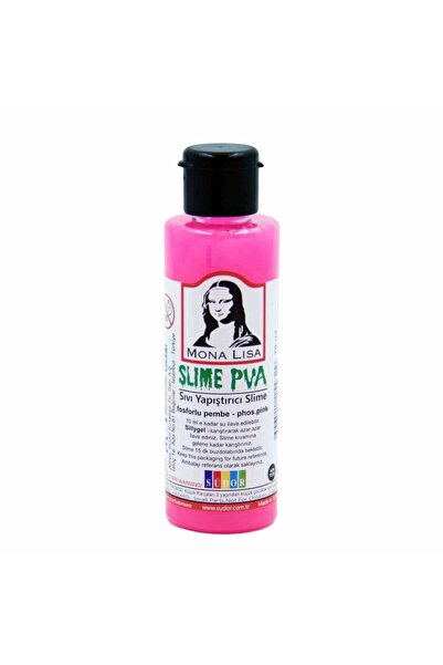 Monalisa Sıvı Yapıştırıcı Slime Jeli Fosforlu Pembe 70 Ml