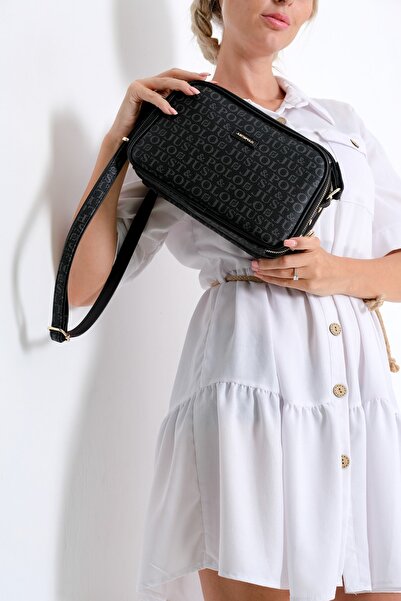 Just Polo Women's Black Crossbody and Shoulder Bag
