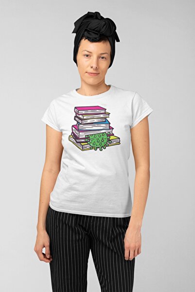 ErTaPassage Λευκό γυναικείο μπλουζάκι Covid με τύπωμα - T9631318