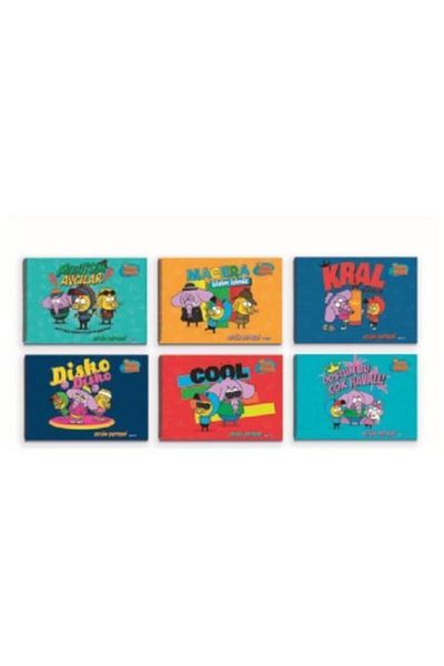 Gıpta Kral Şakir Spiral Painting Notebook 17x24cm - 15 Sheets - 6 Pieces