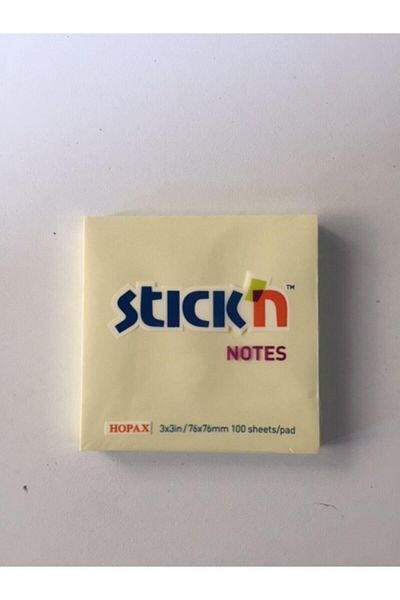 Gıpta Stickn 76x76 100 Sheets Pastel Yellow Sticky Note Paper