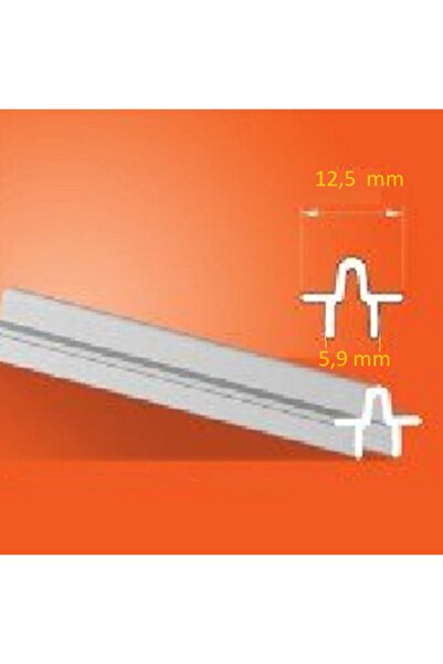 AKSMAR Plastik Sürme Kapı Aluminyum Rayı (2 Mt Boyunda)