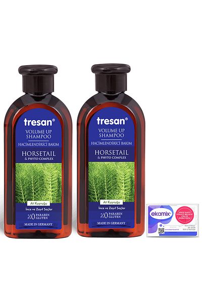Tresan 300 Ml 2 Pieces Volumizing Care Shampoo - Ponytail
