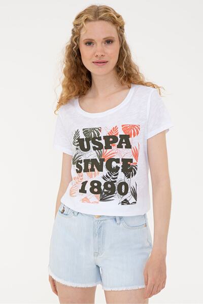 U.S. Polo Assn. Tricou verde pentru femei