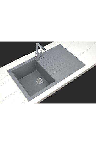 RealStone Granit Eviye |p004| Granit Mutfak Lavabo |gri Granit Evye| Granit E...