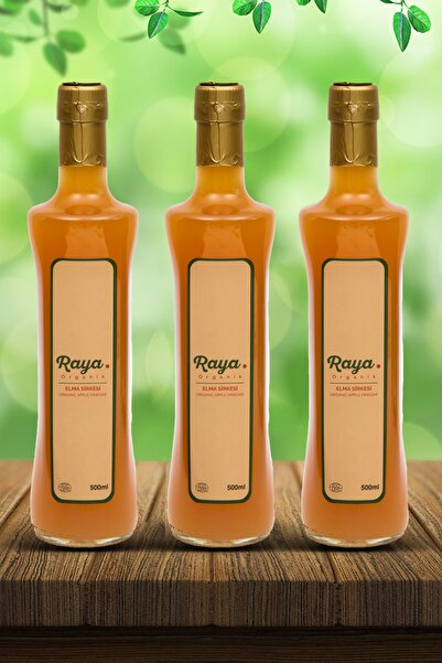 RAYA Organik Elma Sirkesi 500ml X 3 Adet