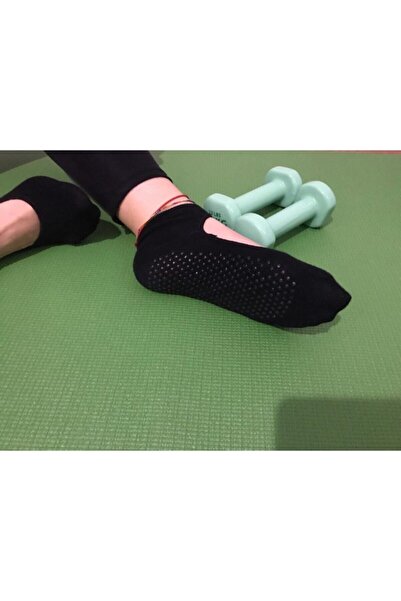 UZARLAR ÇORAP Kadın 3'lü Kaydırmaz Pilates Ve Yoga Çorabı