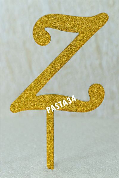 Pasta34 Αντικυματιστό ασημί Plexi Letter 5 cm Gold Z