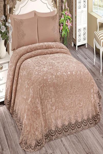 Estima Double Luxury Lace Blanket - 6 Piece Set Dowry Palace Series