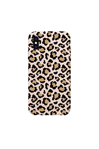 shoptocase Iphone X Lansman Leopar Desenli Telefon Kılıfı