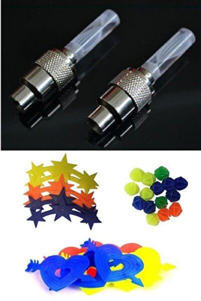 Hellove Bisiklet Süsü Set Halinde Süs Bisiklet Işığı Ve 3 Çeşit Jant Süsü