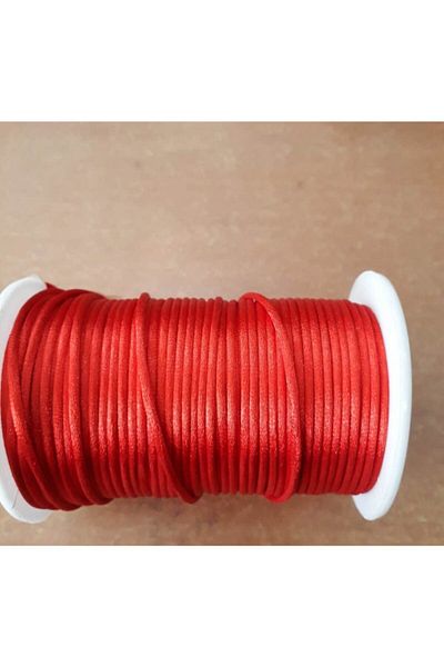 Bemsa Σατέν-φλούδα Σχοινί (RAT TAIL) Πάχος 2 mm. Χρώμα Κόκκινο 10 Μέτρα – Κορδέλα