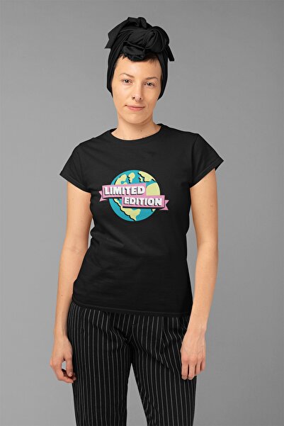 ErTaPassage Black Earth Planet cu imprimeu Femei tricou - T2411343