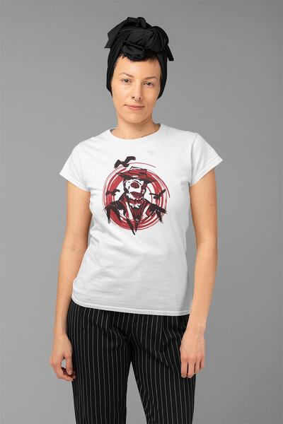 ErTaPassage Дамска тениска с принт „Бял гарван“ - T3747744