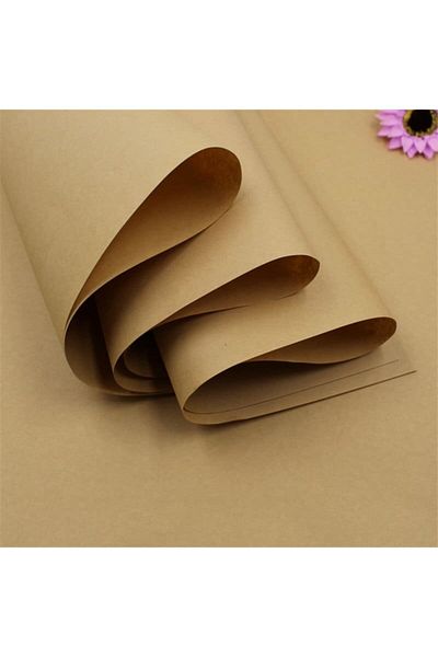 demontecraft Kraft Brown Paper 10 Pcs Wrapping Paper Kraft Wrapping Paper, Kraft Packaging Paper 70x100 Cm