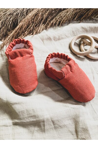 Bohopatik Unisex Bebek Turuncu  Kaydırmaz Tabanlı  Patiği Bhptk01