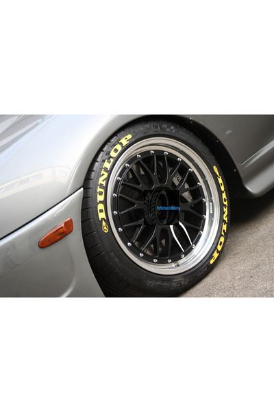 Abaküs Text pe anvelope Dunlop Yellow 8 bucăți de calitate de primă clasă Sticker fără decolorare