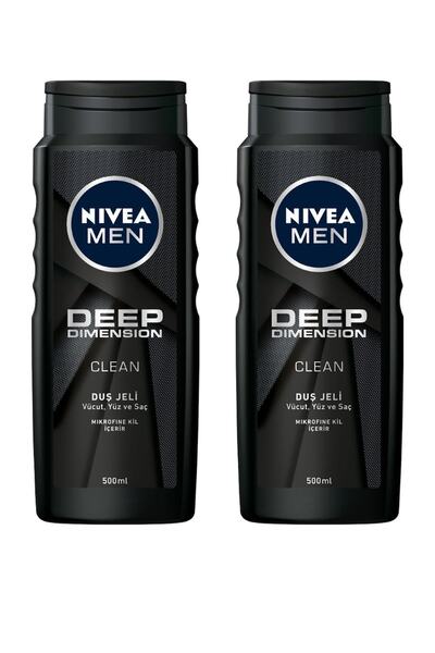 NIVEA Duş Jeli 500 Ml.deep Dimension X 2 Adet