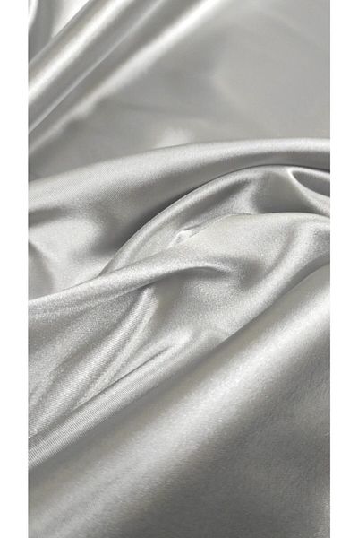 Beril kumaş Gray Satin Fabric