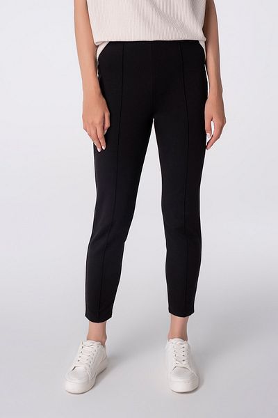 Re-clo Sonnet, Organic Fabric, Skinny Leg, Ribbed Black Trousers