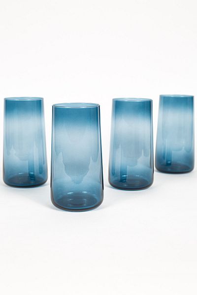 Rakle Shadow 4-Piece Soft Drink Glass Set Blue 540 Cc