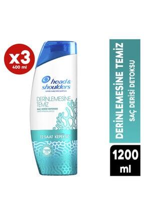Head And Shoulders Head Shoulders Derinlemesine Temiz Sac Derisi Detoksu 400 Ml X 3 Adet Fiyati Yorumlari Trendyol