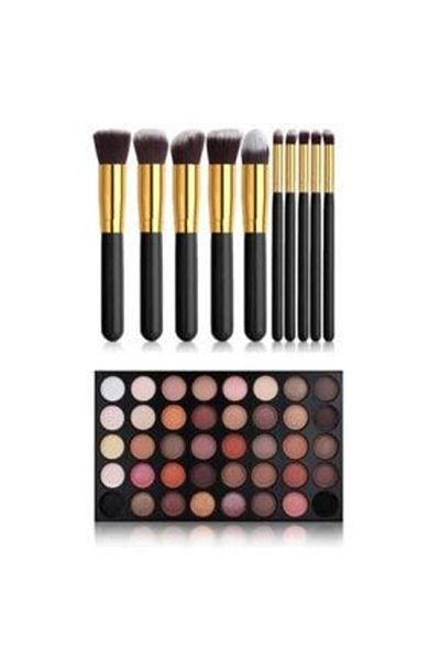 Makeuptime Mt 40pcs Eyeshadow Palette Watch 10pcs Makeup Brush Set Eyeshadow Palette Makeup Brush