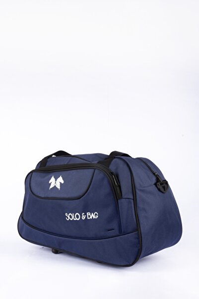 Solo Bag Середня унісекс темно-синя спортивна сумка для фітнесу та подорожей