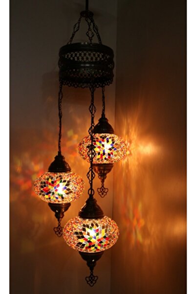 STN Karal Mozaik 3lu Avize